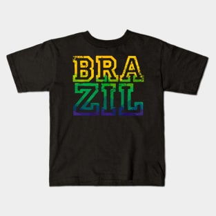 Brazil World Cup Soccer Kids T-Shirt